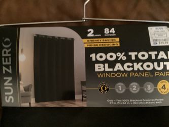 Sun Zero Oslo 100% Blackout Grommet Curtains