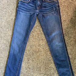 Miss Me Jeans Js5660S Skinny Size 30 Inseam 32” 30x32 Blue Dark Wash