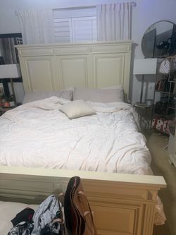 King Size Bed Frame with Headboard