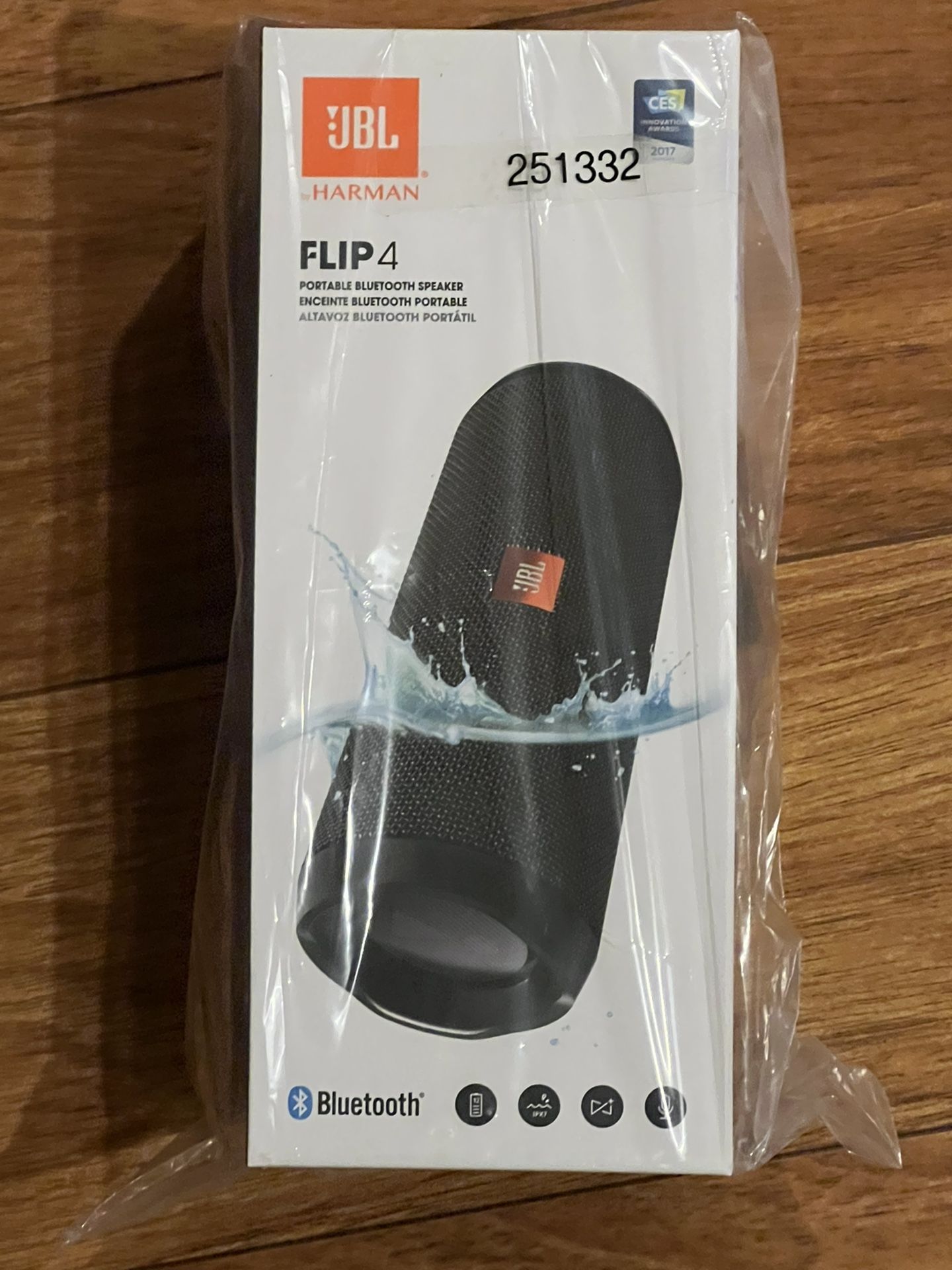 JBL Flip Bluetooth Wireless Speaker NEW, Black Color