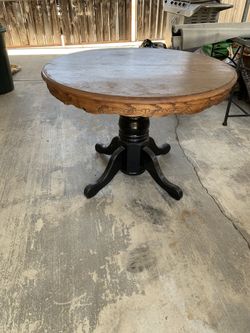 Wood dining table