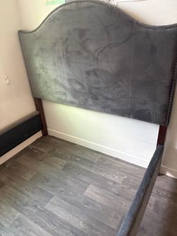Queen-Size Upholstered Bed Frame