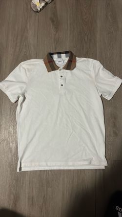 White Burberry Polo