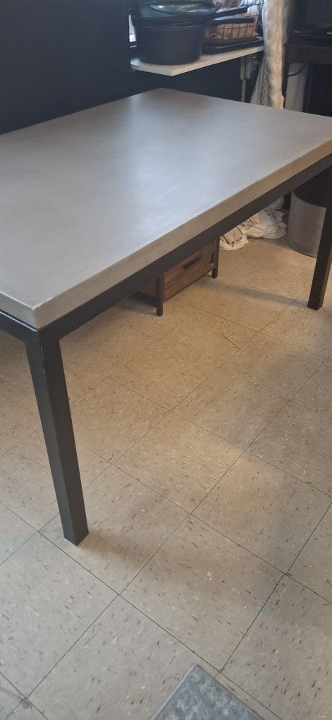 Gray Rectangular Table