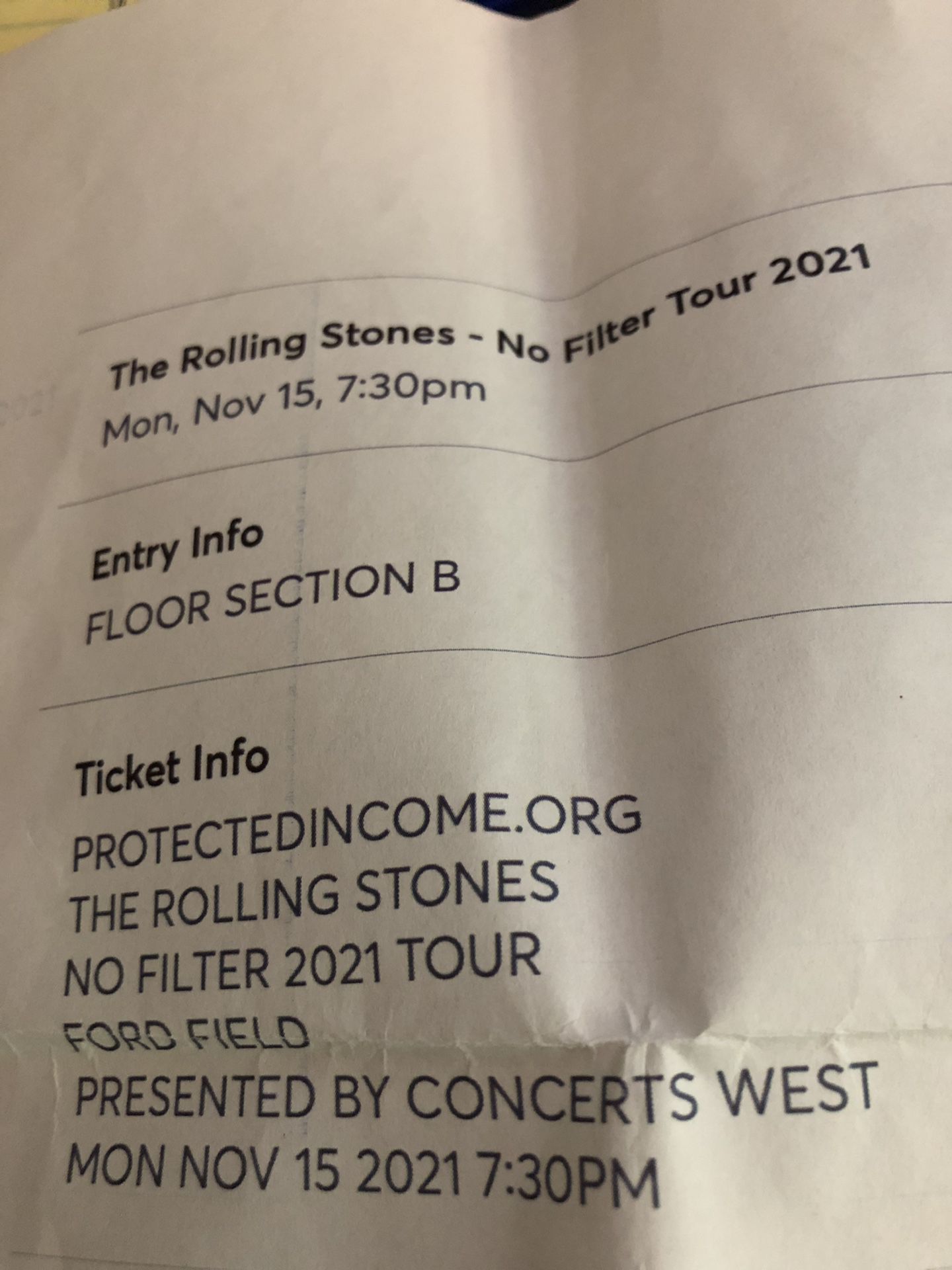 ROLLING STONES TICKETS 