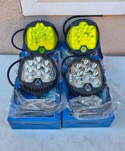 LED Light Pods Work Lights Luces Niebla Neblina Offroad 4x4 Todo Terreno Focos Chevy Gmc Ford Toyota