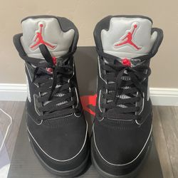 Air Jordan 5 Retro OG Black/White-Metallic Silver 
