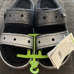 Glitter Croc Slides