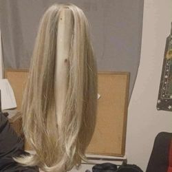 blonde wig