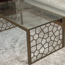 Gold Coffee Table 