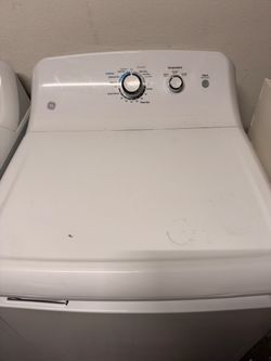 GE Washer & Dryer Set – Top-Load Washer + Gas Dryer, Works Great