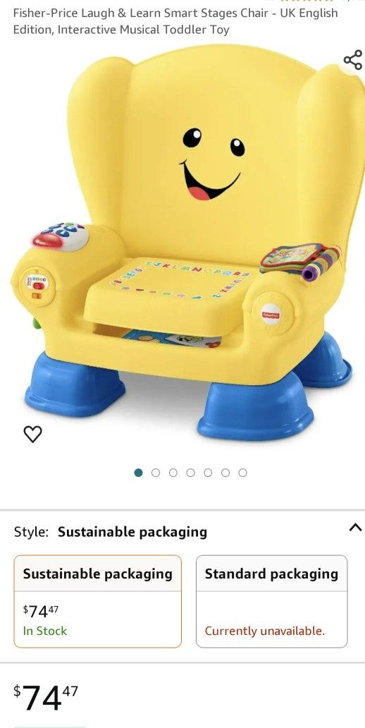Great Place For Your Toddler To Sit .Fisher Price 