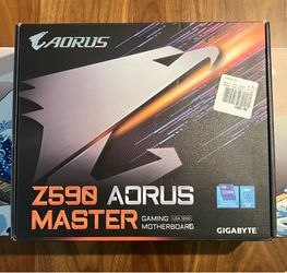 Aorus Z590 Master Intel LGA1200 Motherboard - Good Condition w/ Box & Antennas!