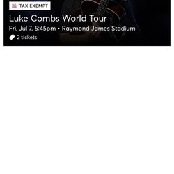 2 Tickets to Luke Combs  