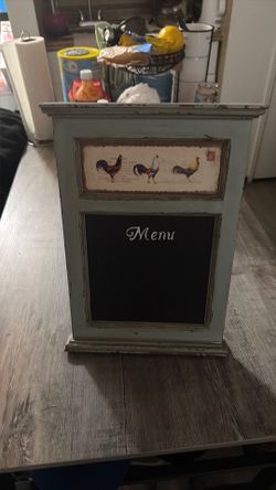 Wooden men sign