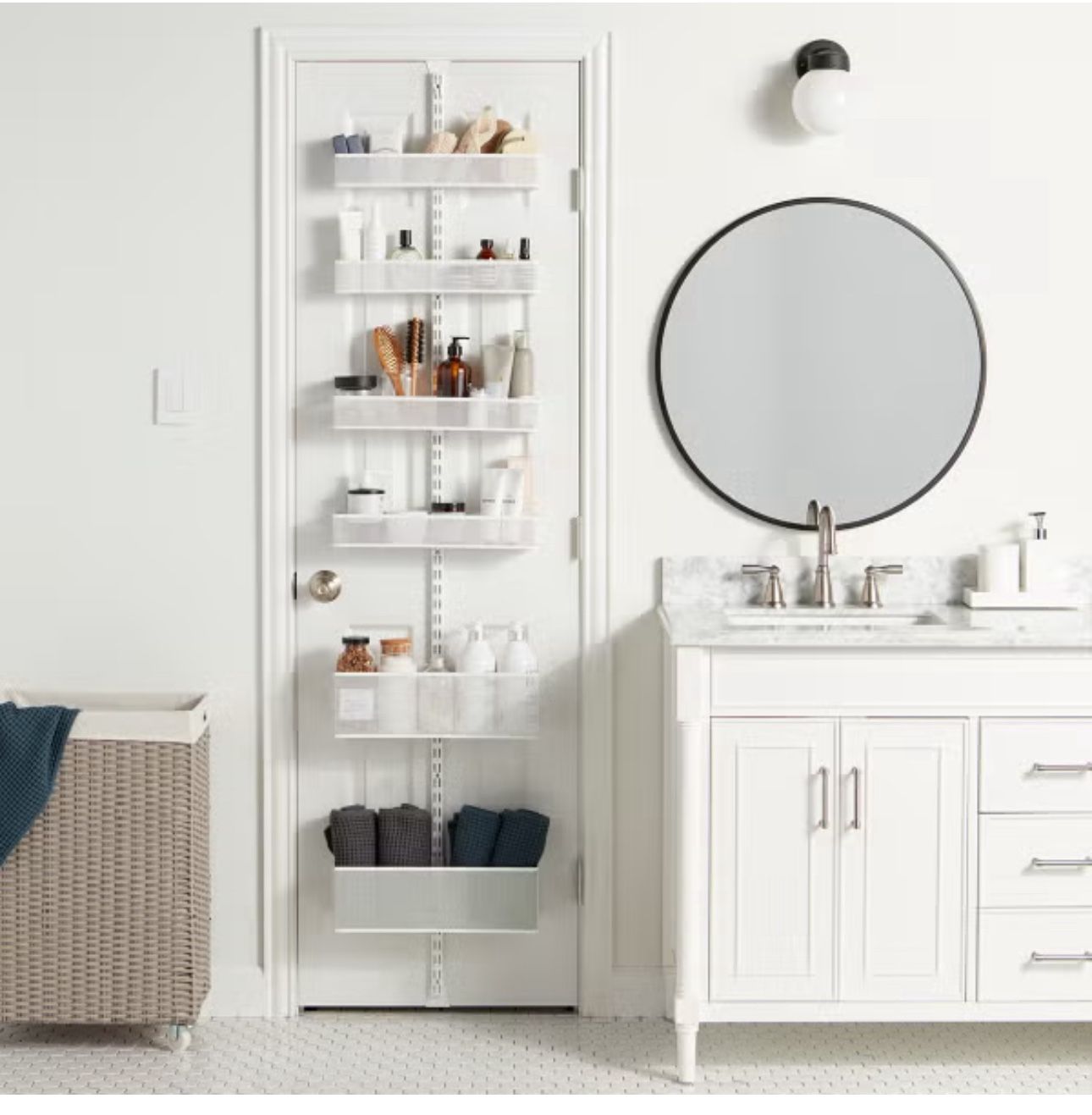 New Container Store Elfa Utility Wire Door & Wall Rack 