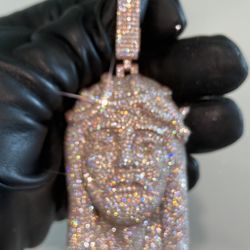Jesus Head Iced Out VVS1 3 Inches 