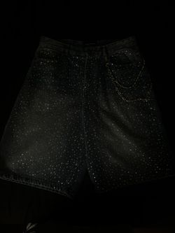 Rhinestone Jean Shorts Size 34