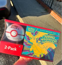 Pokémon TCG Lot – Poké Ball Tin 2-Pack & Mega Evolution Ascended Heroes Elite Trainer Box