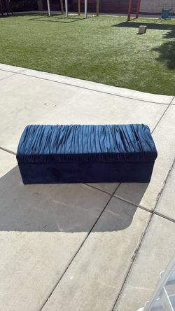 Blue bench