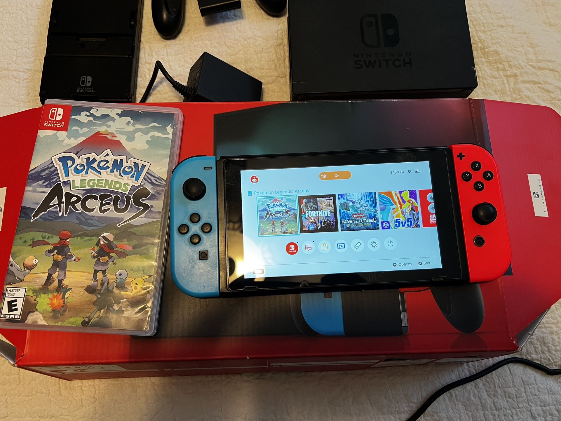 Nintendo Switch Gen 1 With Game And Controller