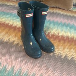Hunter Rain Boots Size 38 Blue