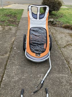 Via Velo Bike /Running Jogging Trailer Cart Professional Used Aluminum Bell Kid Stroller Carrier Montalban Child Bicycle Is