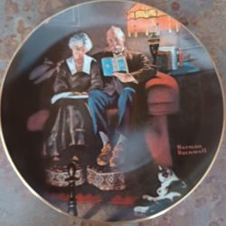 Evenings Ease - By NORMAN ROCKWELL  Fine China 