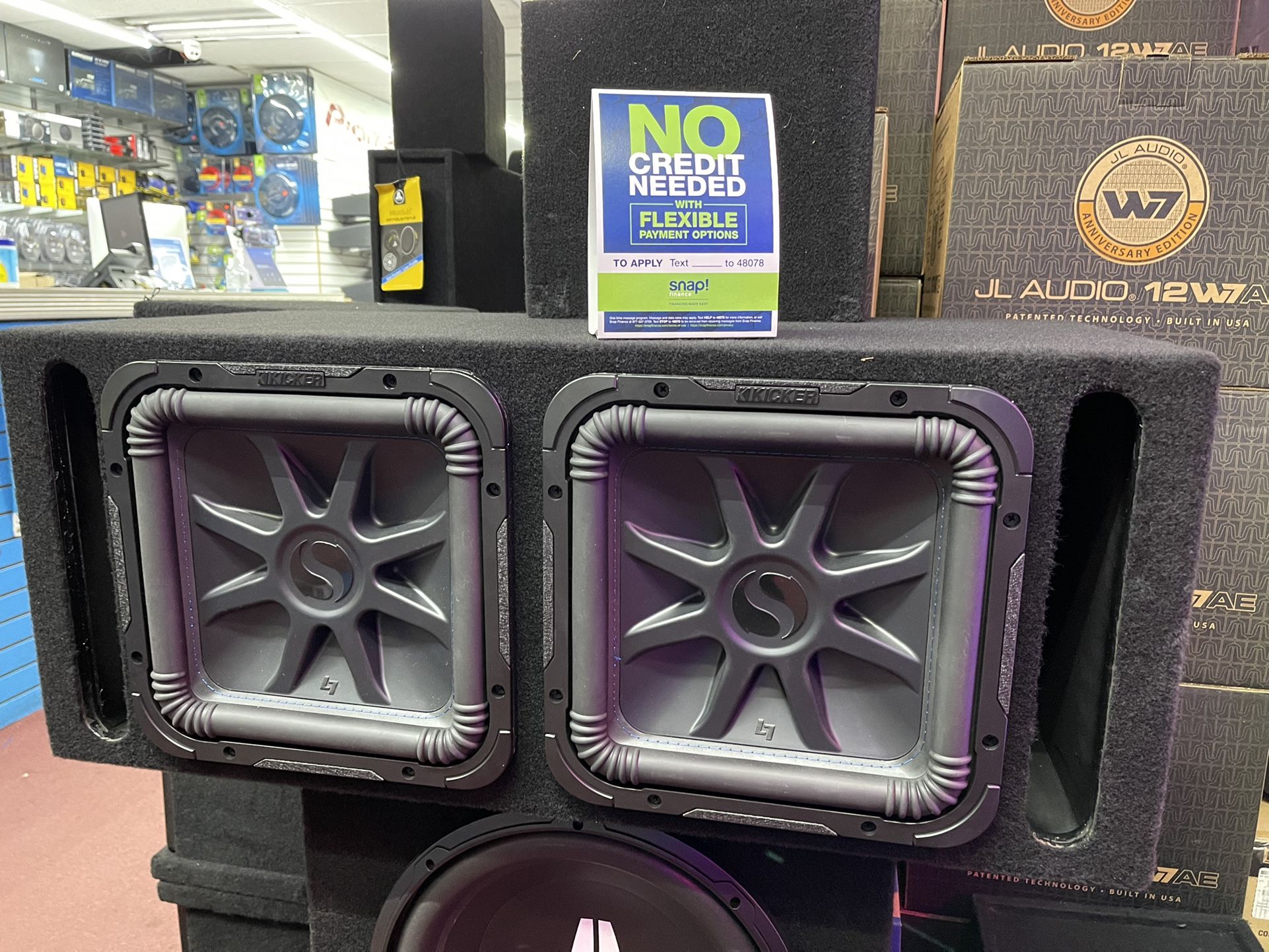 Kicker L7 Solabarick Dual 12 Inch Subwoofer With Custom Ported Box