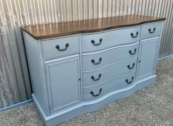 Refinished Gray Sideboard / Buffet / Credenza / TV Stand