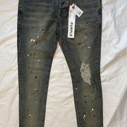 Purple Brand P002 Dropped Fit Mid Rise with Slim Leg Men's Jeans Size 32, 33
