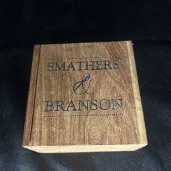 Smathers & Branson Wooden Gift Storage Empty Box