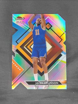 Jalen Brunson 2024 Topps Finest Rare Silver Die-Cut /25