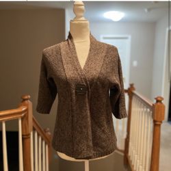 Brown Knit Shrug from Dress Barn - Size Small NWOT