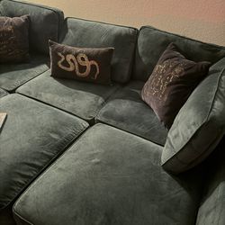 Velvet Green Couch