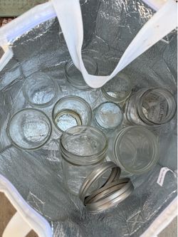 Large Mason Jar & Glass Jar Lot – Ball Jars, Lids & Craft Storage