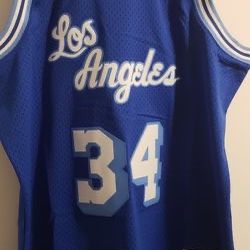 Los Angeles Lakers Mitchell And Ness Royal Hardwood Classic Swingman O'NEAL 9697 Deadstock