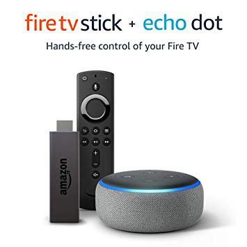 Echo Dot 3 + Fire TV Stick Bundle w/ Sling TV credit - Brand New