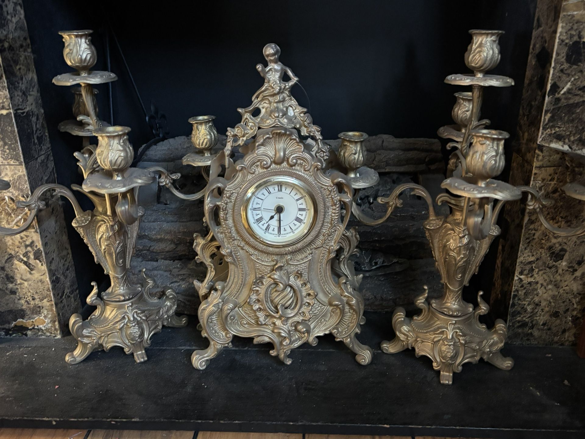 Clock and Candle set