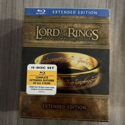 Lord of the Rings Motion Picture Trilogy Blu-ray Extended 15-Disc Edition Set US
