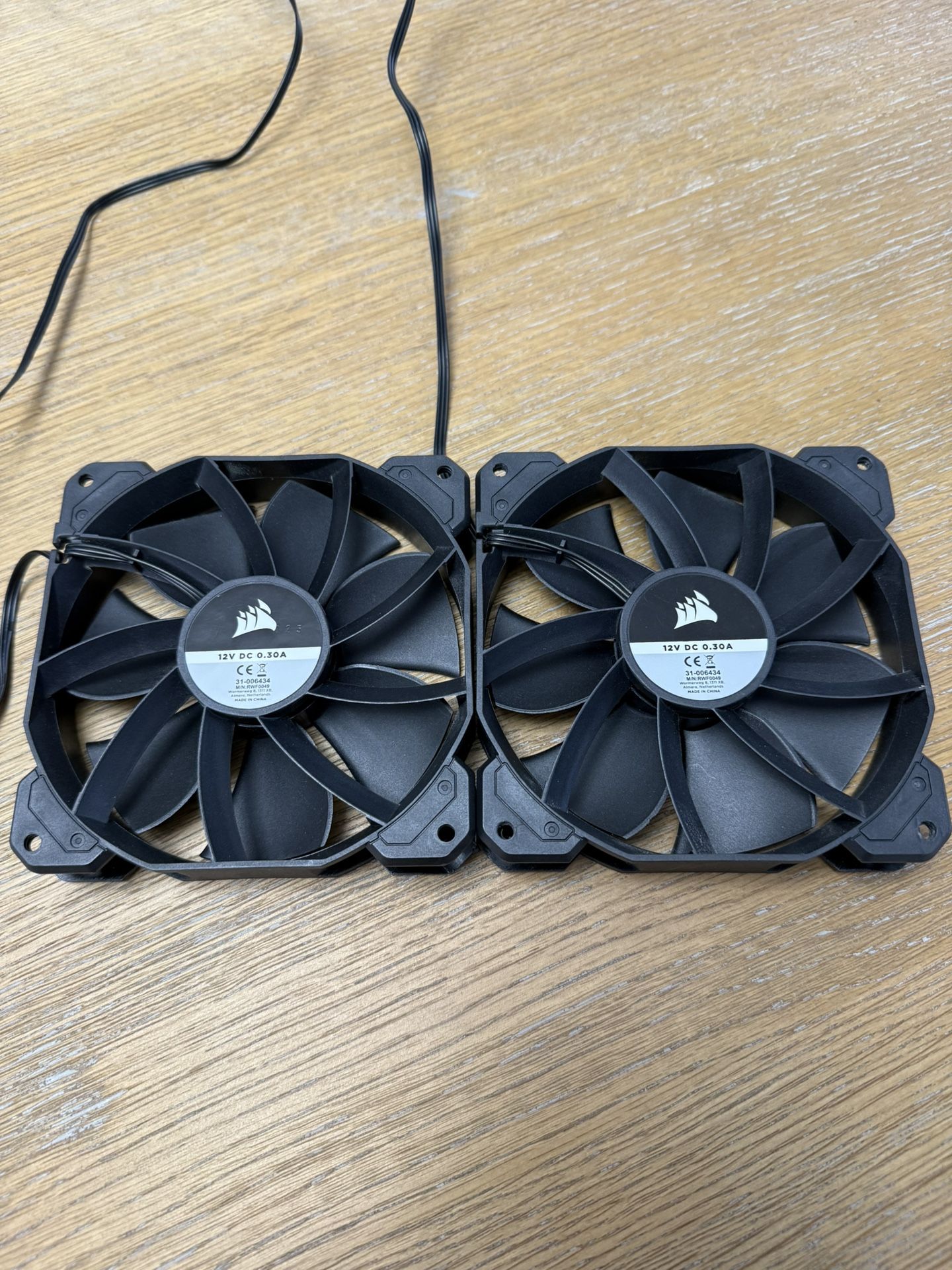 2 Pack Corsair High Airflow 120mm Fans