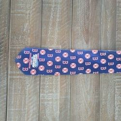 Excellent BOSTON RED SOX BASEBALL world series 2004 DESIGNER NECKTIE TIE Mint