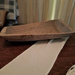 Primitive Wooden Dough Bowl 