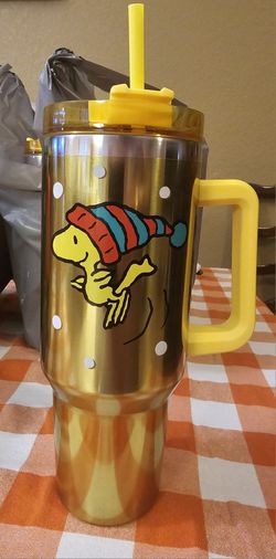 PEANUTS 40 OZ TUMBLER 2024 HOLIDAY WINTER WOODSTOCK SNOOPY