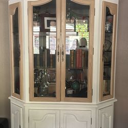 Vintage Hutch with Lights