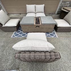 Brand New Costco Outdoor Furniture With Large Fire Pit 