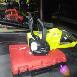 18v Chainsaw With Battery And Charger Like New