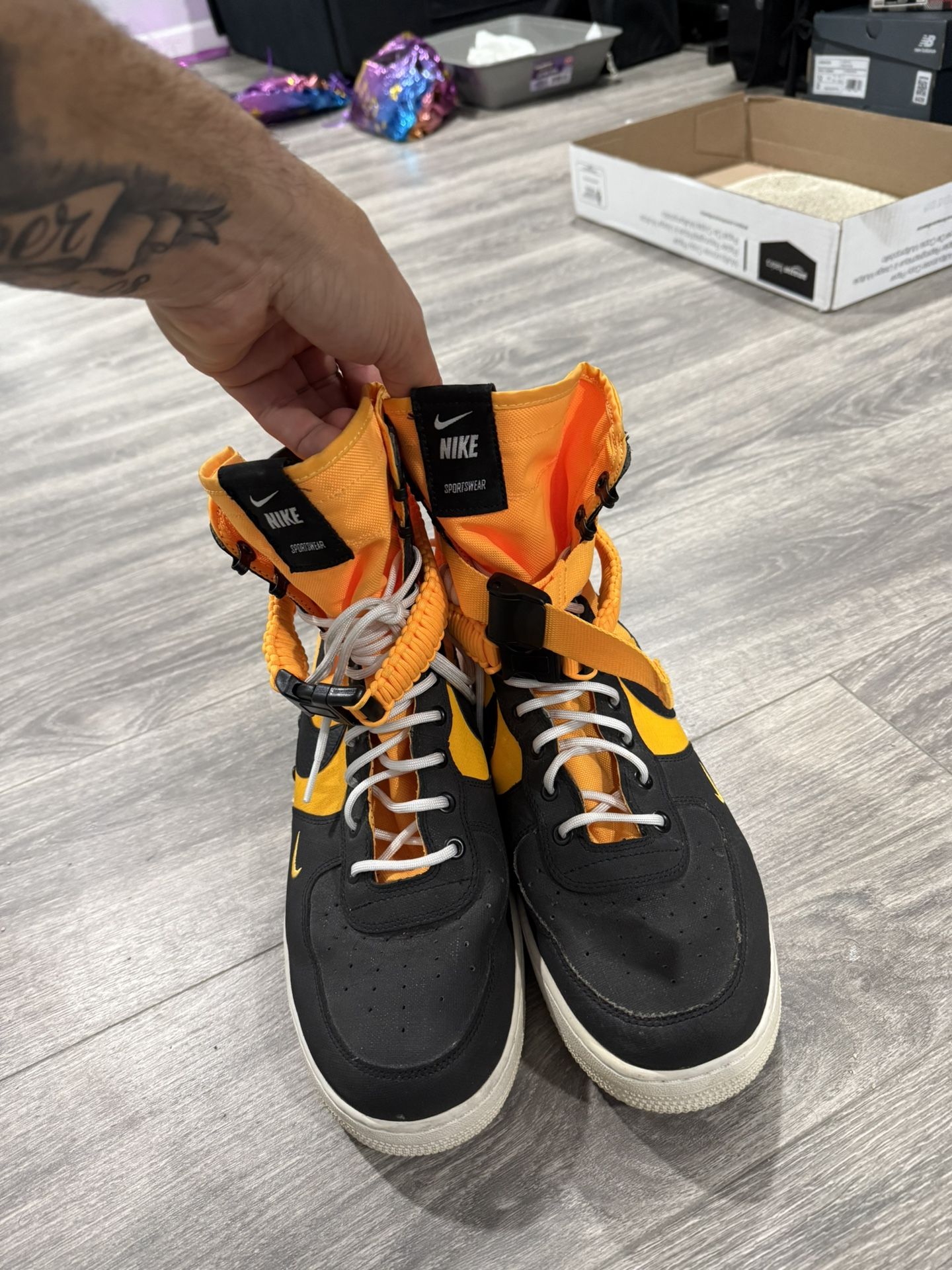 Black Laser Orange Af1 Laser Nike Sf Air Force Laser Orange/ Black