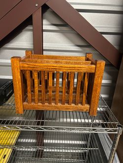 Wooden Mission Style Magazine Rack