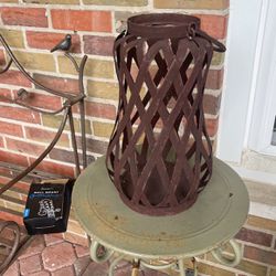 Metal Rustic Candle Outdoor Candle Lantern 